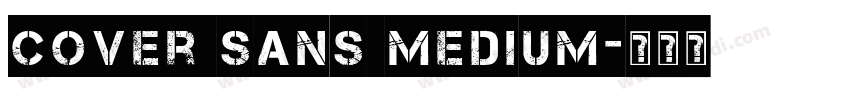 Cover sans Medium字体转换